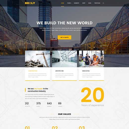 Construction Homepage